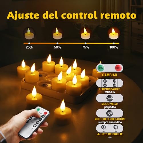Velas eléctricas recargables 30 Imagen adicional