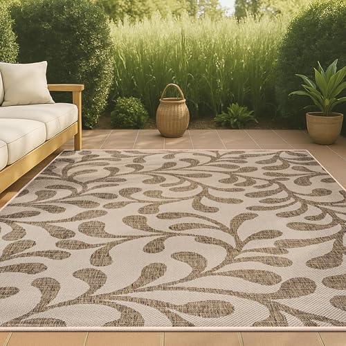 Alfombra decorativa Boho interior y exterior 122x183 cm