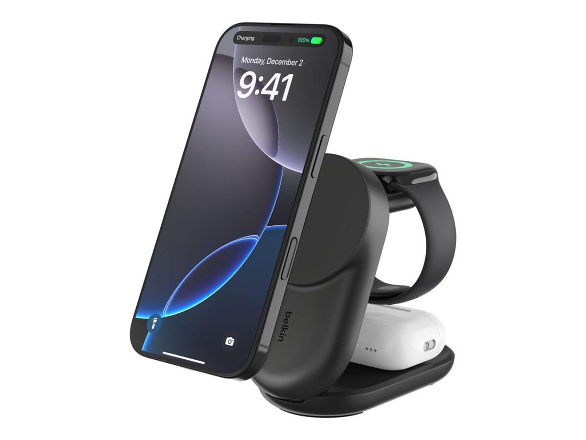 Belkin UltraCharge - Kabelloses Ladeger?t - 3-in-1