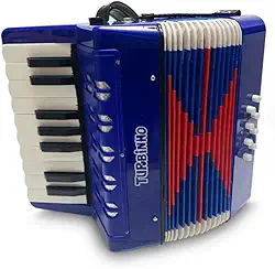 ACORDEON TURBINHO 8 BAIXOS - AZUL