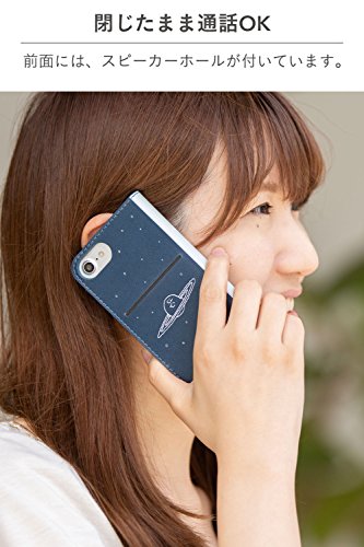 最安値 ハミィ Peanuts スヌーピー Iphone8 7 6s 6 ケース 手帳型 窓付き 宇宙 ネイビーの価格比較