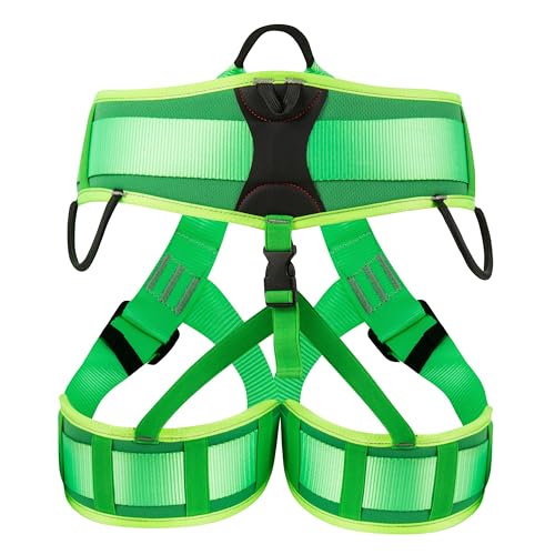 Image of Zeluga Half Body Climbing Harness with Thick Padding, Adjustable Safety Belt for Fall Protection