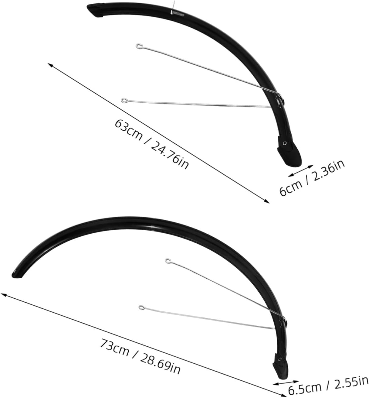 1set Sturdy Protective Mud Guards for Mountain Easy to Install Mudguard for Off-Road Cycling Design Essential Accessory for Road and Mountain Biking