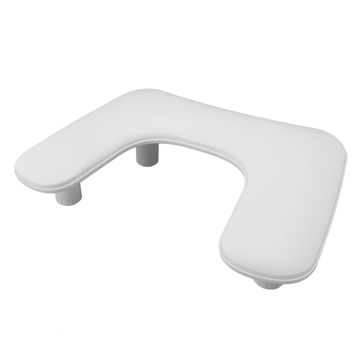 Two Hands Nail Arm Rest, Adjustable Height PU Leather Manicure Hand Pillow, U Shape Ergonomic Nail Hand Cushion with Stands for Nail Art, Portable Dual - Arm Support for Home and