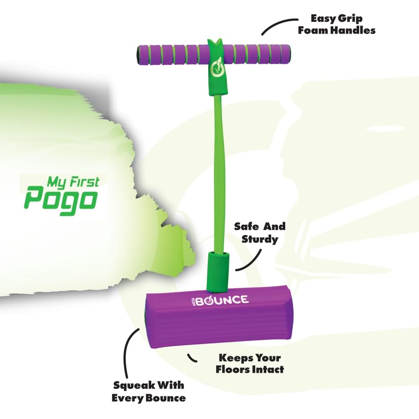 Image of New Bounce Pogo Stick for Toddlers, Foam Jumper, Ages 3+ | Foam Jumper, Age 3,4,5,6,7,8, Outdoor Jumping Toys, Birthday Gift for Toddler Girls and Boys