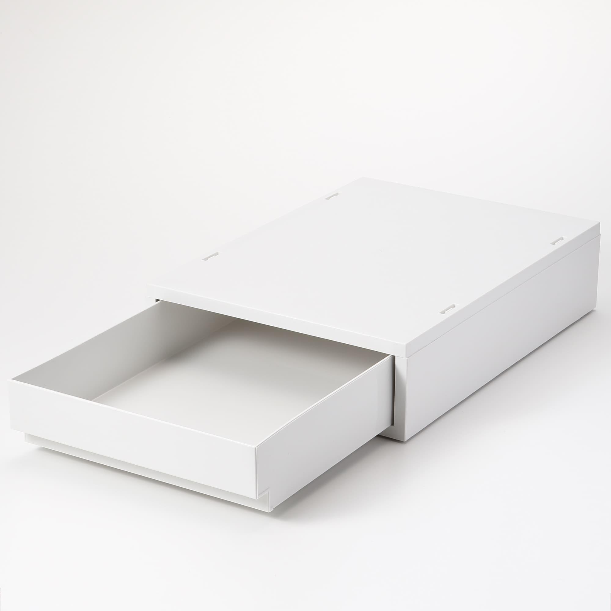 Amazon｜無印良品 ポリプロピレン 小物収納ケース 小 ホワイトグレー