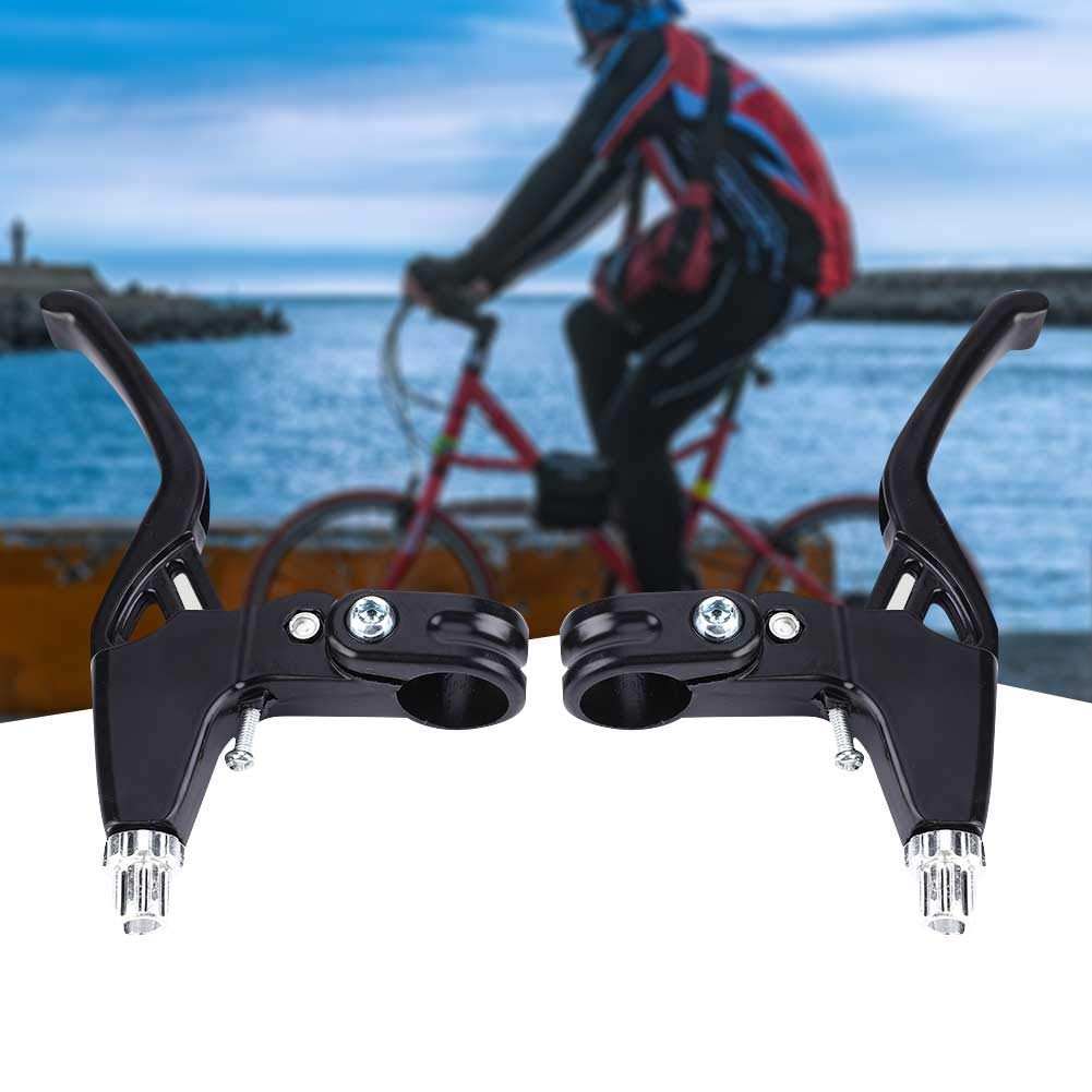 Dźwignie hamulca rowerowego, ze stopu aluminium, uchwyt hamulca, jedna para, do roweru górskiego, szosowego, akcesoria (czarne)