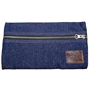 Hide & Drink, All Purpose Utility & Charger Case for MacBook, iPad & Laptop, Handmade – Repurposed Denim