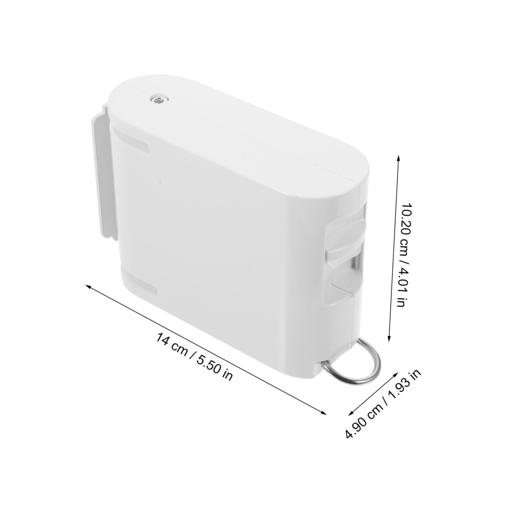 Einziehbare Wäscheleine Weiß mit Schraubenfreier Montage Verstellbare Länge aus Abs und TPU für Innen und Außenbereich zum Trocknen von Kleidung und Decken