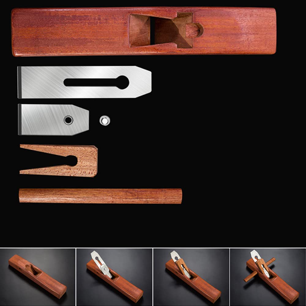 Ręczny strugarka do obróbki drewna Narzędzie strugania Płaski Dolna krawędź Narzędzia przycinania dla stolarza(127mm Mahogany)