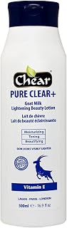 Chear Pure Clear+ Goat Milk Skin Lightening Body Lotion 500ml - Vitamin E - MILKY FORMULA