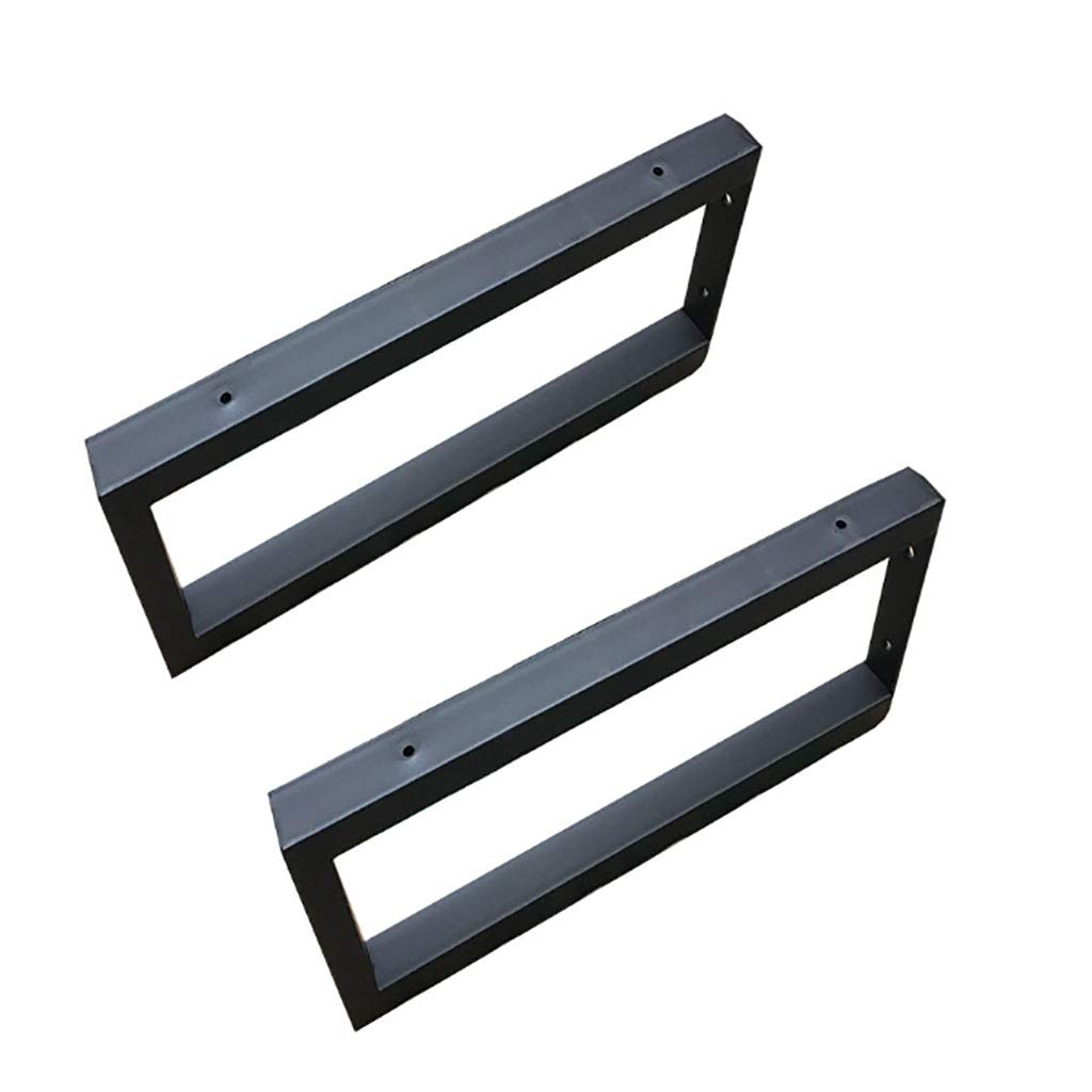 Zwevende Plankdragers, 2 Stuks Robuuste Wandgemonteerde Plankdragers, L-Vormige Metalen Plankdragers voor Zwevende Planken | Home Storage (Zwart/12,7cm