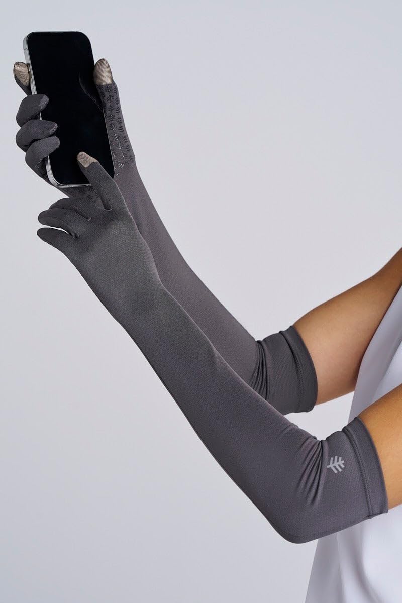 Coolibar Long Full Finger UV Sun Gloves - UPF 50+ Sun Protection - Culebra
