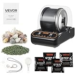 VEVOR Rock Tumbler, 3 lb Rock Polishing Machine, Rocks Tumbling Kit with 4-Speed Adjustment, 1–9 Day Timer, PC Sound Reduction Cover & TPU Drum, Direct Drive Motor Rocks Polishing, Quiet Operation