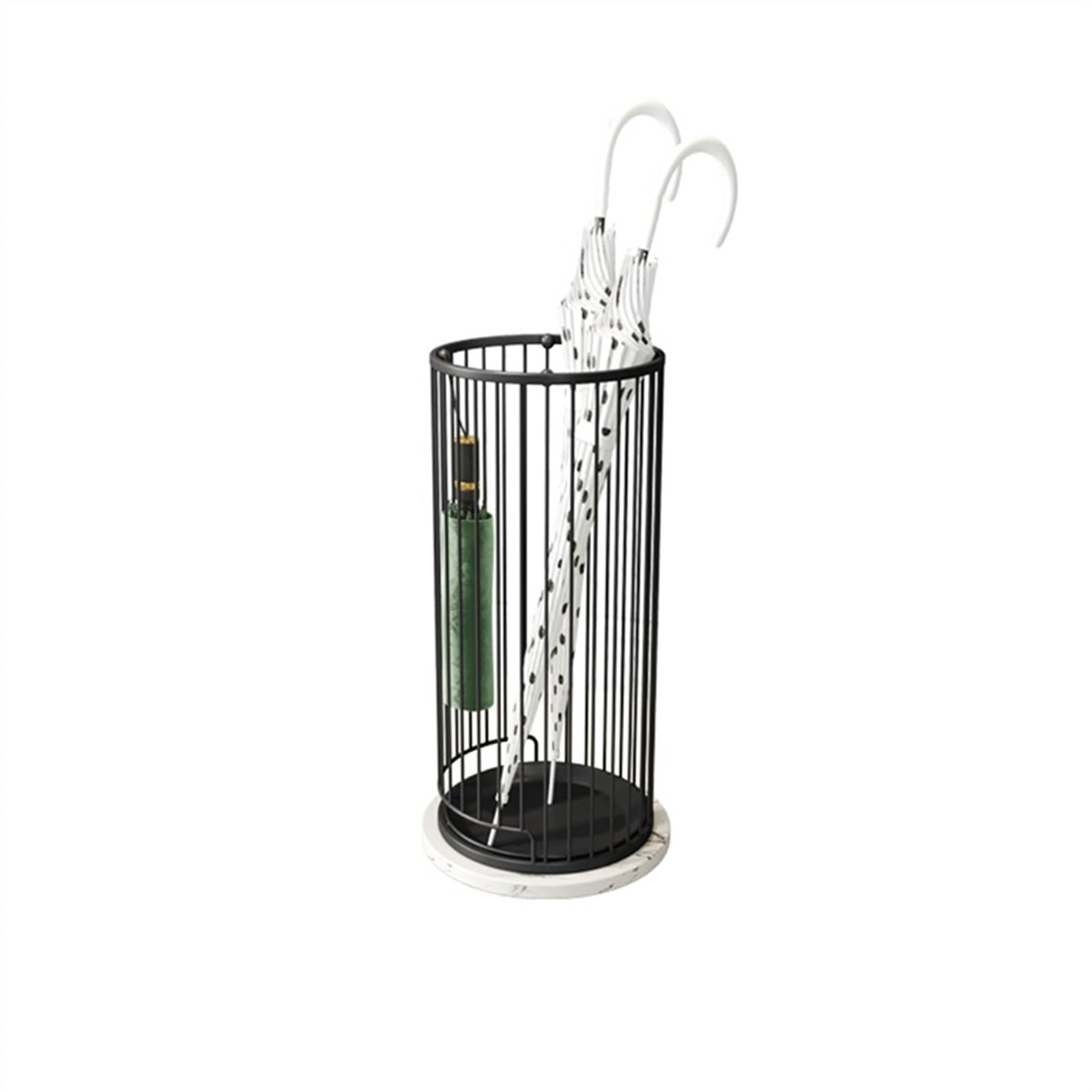 Ljhfg63kuyt Black Schirmständer Iron Umbrella Stand Nordic Furniture Rain Gear Bucket Home Office Umbrella Holder(Black)