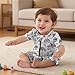 Jimonda Baby Boy Romper 3 Pack Baby Girl Short Sleeve Pajamas 2 Way Zipper Summer Newborn Clothes Unisex Summer Outfits, Excavator 12-18 Months