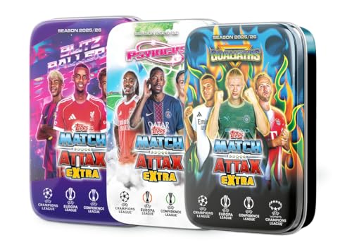 Topps UCC Match Attax Extra 2026 - Mega Tin Bundle - All 3 Mega Tins in this years Match Attax Extra Collection!