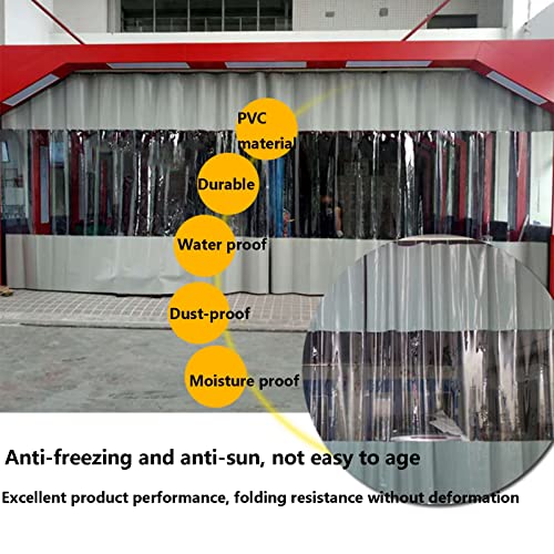 Bâche latérale en PVC imperméable pour bâche de porche et abri - 4
