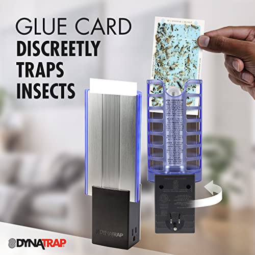 Dynatrap Dt3019-1003P Flylight Indoor Black Plug-In Fly Trap With 2 Ac Outlets - Kills Flies, Fruit Flies, Moths, Gnats, & Other Flying Insects – Protects Up To 600 Sq Ft #TOP5