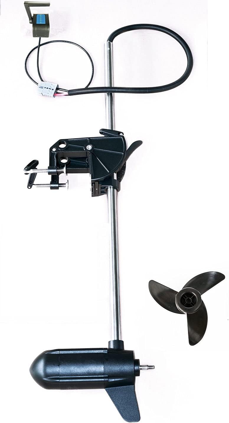 S100-12V 80LB Electric Boat Trolling Motor with speed controller 80 Pound Large Thrust Saltwater For Kayak/Canoe DIY