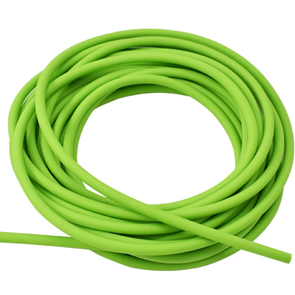 Piaoyu 16.4ft/5m Natural Latex Rubber Tube Tubing Slingshot Speargun Band Tubular Leather Band for Slingshot Catapult Outdoor Shooting, Professional Hunting Slingshot Accessories (2050-Green)