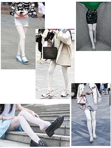 Image of SOUTHRO 80 Denier Opaque Tights for Women, High Waist Nylon Pantyhose | Soft Footed Nylon-Spandex, Tummy Control Waistband, Run-Resistant Reinforced Toe; for Office, Dress, Ballet & Winter
