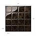 Tic Tac Tiles Peel and Stick Self Adhesive Removable Stick On Kitchen Backsplash Bathroom 3D Wall Tiles in Big Square Designs (10, Marmo Marte)