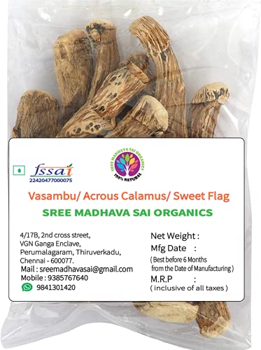 Sree Madhava Sai Organics Dry Vasambu/Acrous Calamus/Sweet Flag - 100 Grams (B099ZRNQ44) Amazon Price History, Amazon Price Tracker