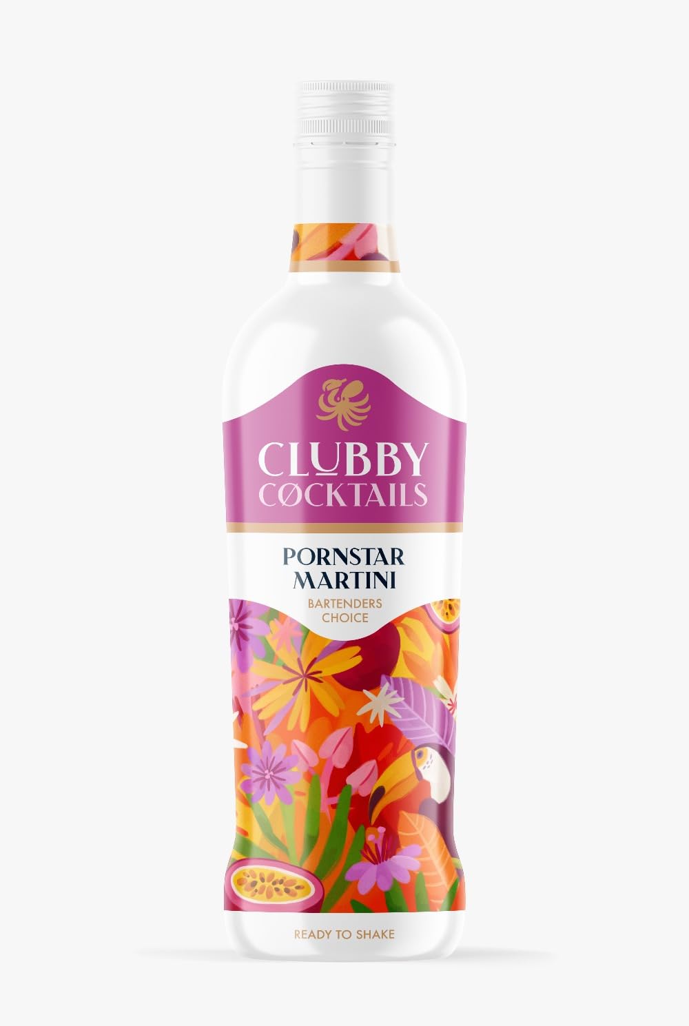 Clubby Cocktails Pornstar Martini | Ready to Drink Cocktail | 70cl 15% ABV
