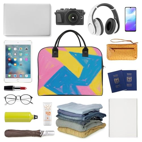 Travel Bag Lightweight Overnight Bag Portable Red Cliffs & Vistas Print Tote Bag For Women And Men4