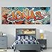 vr190 extra robust Cooles Wandbild Graffiti Poster mit Namen personalisiert Graffiti Kinderzimmer Poster Name XXL Wandbild Teenager junge Mädchen Name, Größe: B120xH42cm