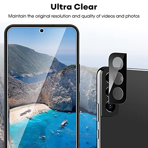 Image of JETech Screen Protector Guard for Samsung Galaxy S22, 2+2 Pack | with Camera Lens Protector, HD Clear Tempered Glass, Anti-Scratch Protection, Easy Installation Tool