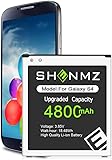 OHZHAO Batterie de rechange Li ion 4800 mAh pour Samsung Galaxy S4 EB B600BE, AT&T I337, Verizon I545, Sprint L720, T Mobile M919, R970, I9500, I9505, LTE I9506