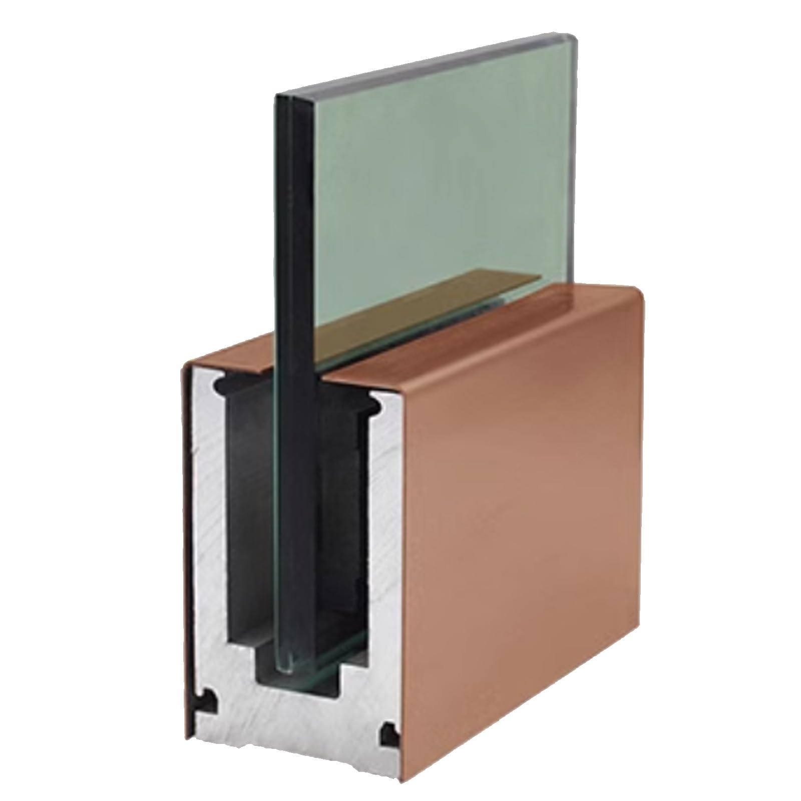 Soporte para barra de acero inoxidable de 105 cm para barandillas de escalera Black S