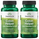 Swanson Colon Helper - Promotes Digestive Health Using Vervain, Goldenseal Root, Slippery Elm Bark & More - Herbal Supplement Aiding Healthy Eliminations - (60 Capsules) 1 Pack (2 Pack)