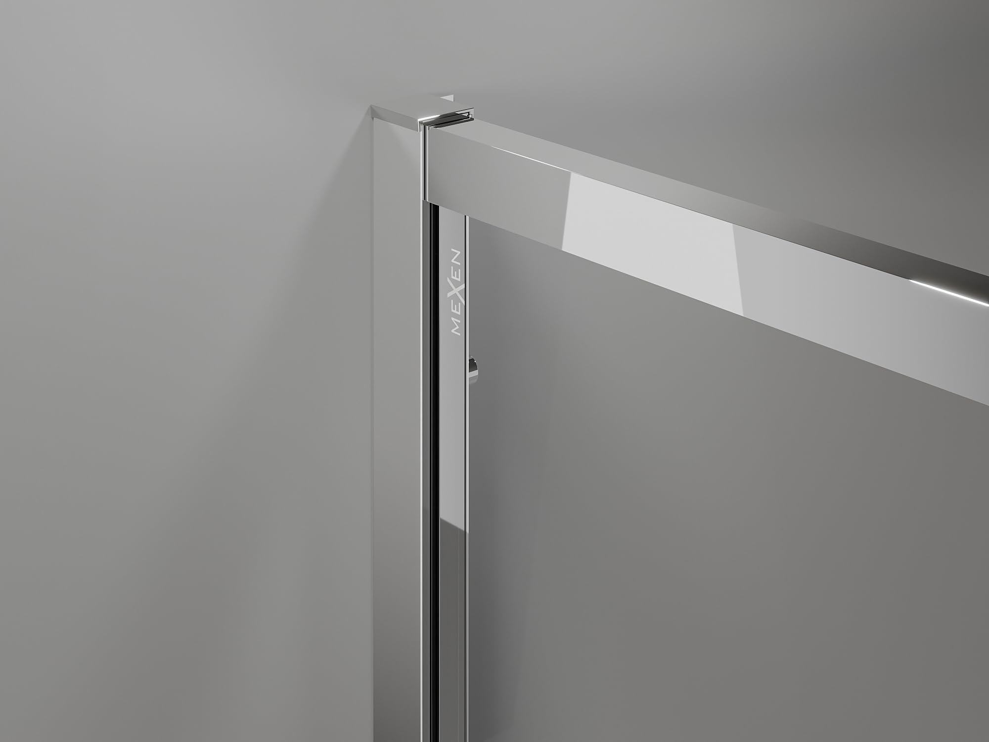 Mexen Exo-3S Box Doccia 3 Lati Scorrevole 120x90 Trasparente Cromo