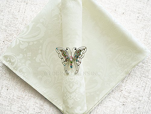 10 pcs Servilletas de Tela Jacquard Damask 20 x 20 in miniatura 1