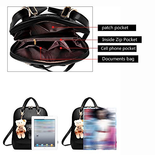 Anne, Borsa a zainetto donna, nero