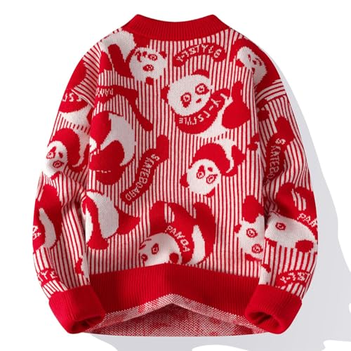 Tops for Mens Fall Winter Turtle Neck Sweater Festival Christmas Crochet Thermal Knit Tops Blouses Shirts Man 20252