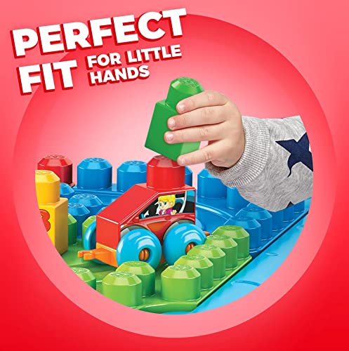 Image of Mega Bloks Discover 'n Build Activity Table Blocks for Toddlers 1-3 with 44 Pieces
