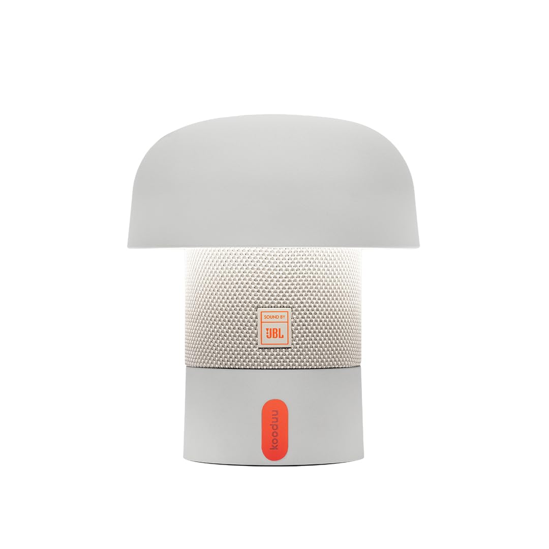Kooduu Sensa Play Mini - Bluetooth Enceinte avec Lampe - Blanc Nuageux