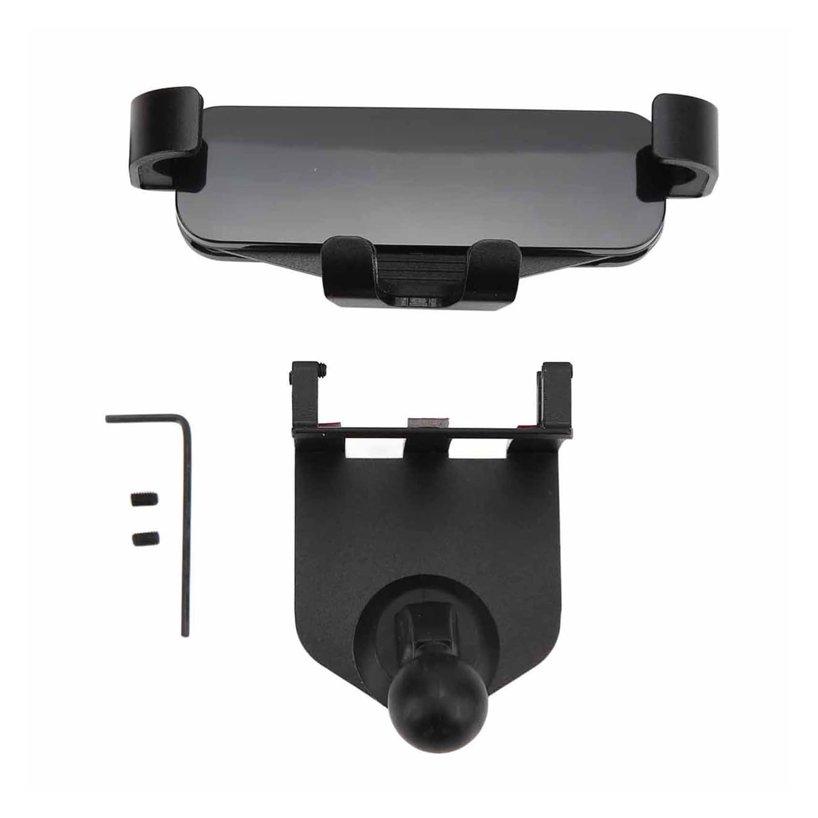 Soporte de teléfono for Coche Negro aleación Aluminio for Rejilla ventilación