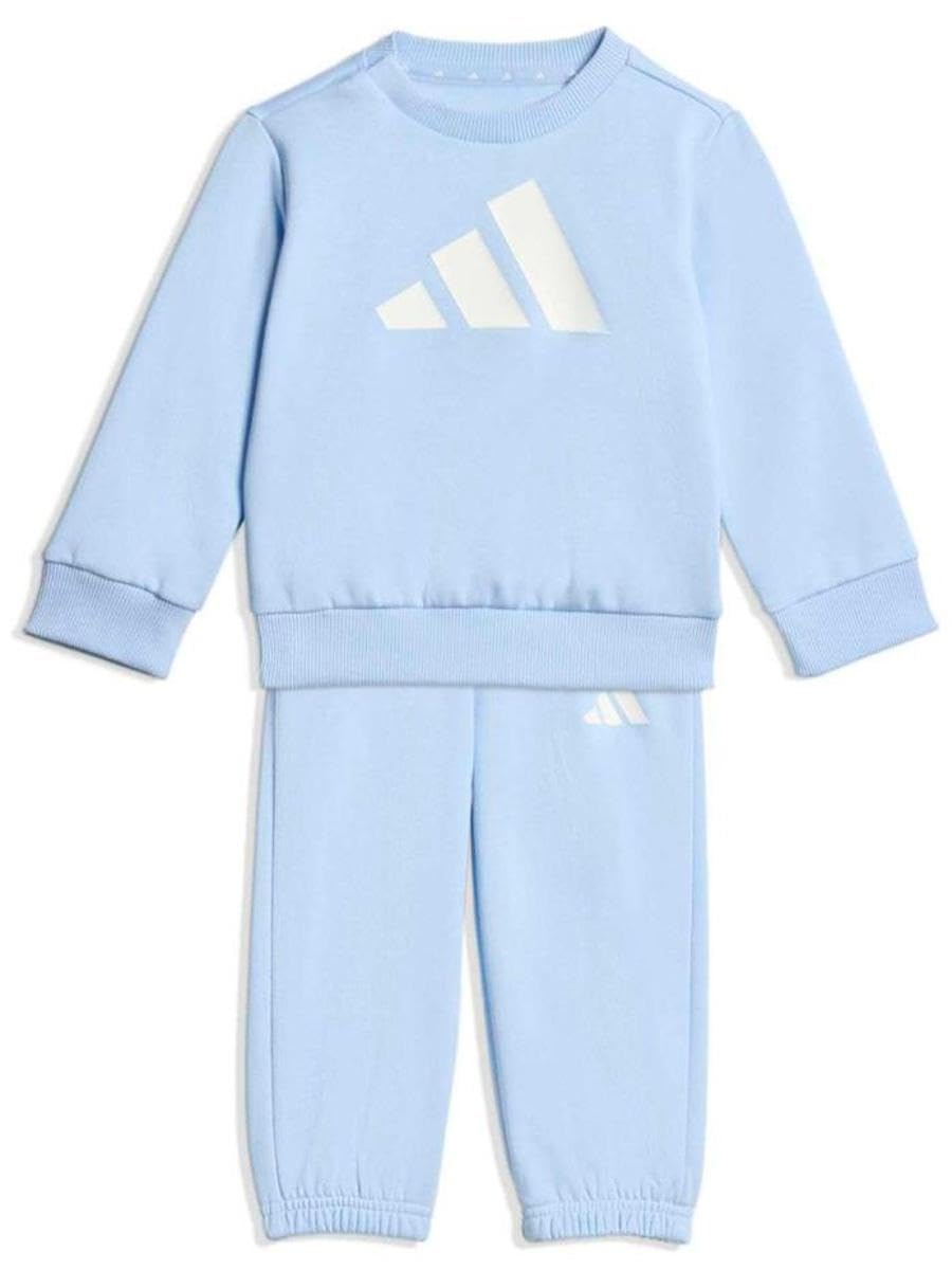 adidas Unisex Baby BIG LOGO ESSENTIALS JOGGER, glow blue/white/white, 6-9 Months