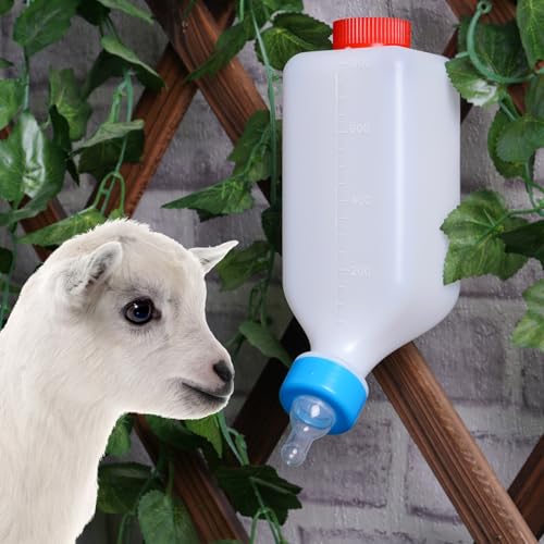 PKNYBZH 800ml Lamb Feeding Bottles for Goat Sheep Bottle and Goat Nursing Bottle Lamb Bottle for Sheep Lamb Calf and Other Mammal Feeding