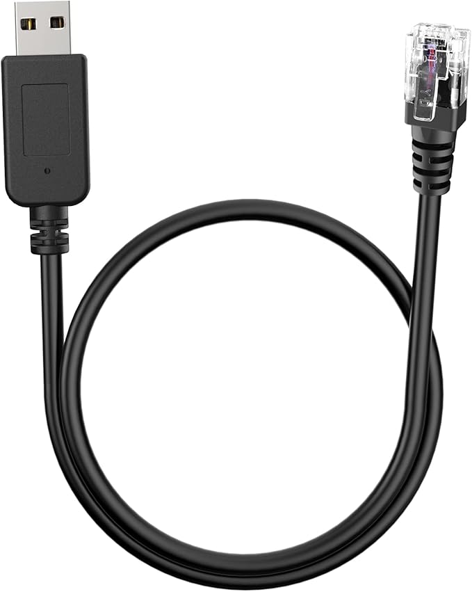 Radar Detector Cable, USB to RJ11 Plug Cable,for Escort