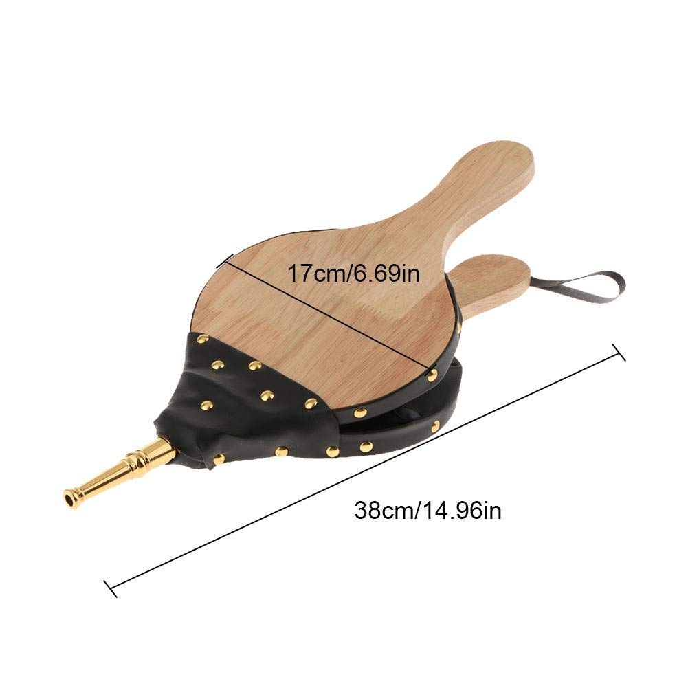 Longzhuo Soufflet à Main En Bois Pour Cheminée Et Barbecue - Ventilateur Manuel Camping