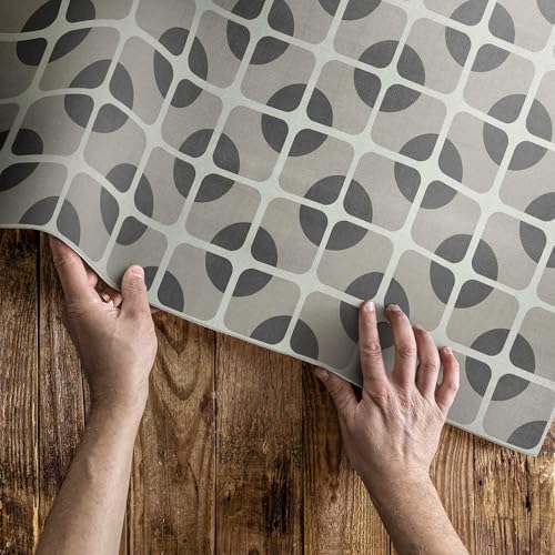 Tapis extérieur PVC résistant décoloration 60x90 mosaïque