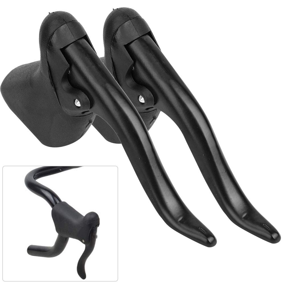 Palancas De Freno De Bicicleta, 1 Par De Aleación De Aluminio, Frenos De Mano Para Bicicleta De Montaña Y Carretera, Para MTB, Bicicleta De Montaña, Bicicleta De Carretera(Negro)