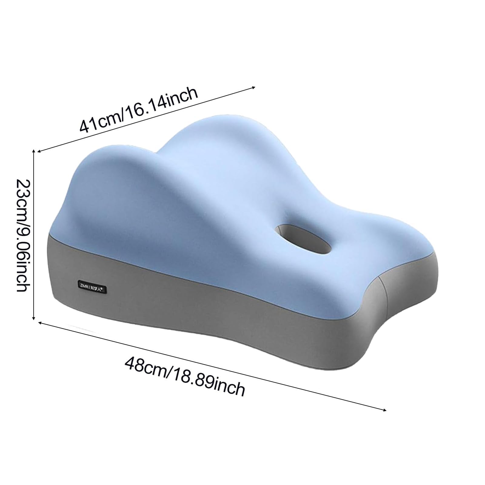 Générique Oreillers pour Couples – Coussin Jambes Ergonomique Mémoire de Forme, Cuddle Pillow for Couples, Soulage la Pression, Soutien Lombaire et Confort pour Position Assise ou Allongée (Bleu)