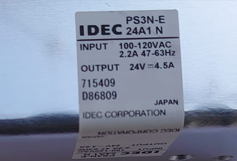 : IDEC PS3N形 スイッチングパワーサプライ PS3N-E24A1N : 産業・研究開発用品